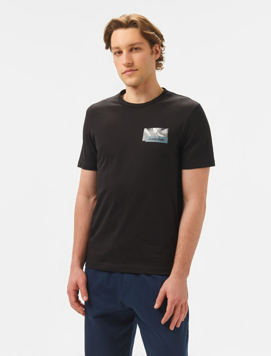 Calvin Klein Ba Logo Graphic Erkek Siyah T-Shirt Calvin Klein Ba Logo Graphic Erkek Siyah T-Shirt