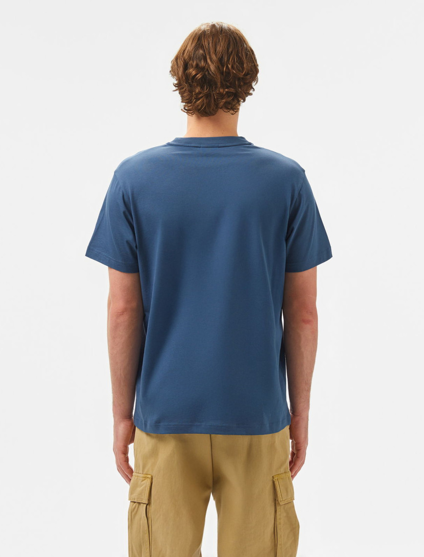 Calvin Klein Logo Erkek Mavi T-Shirt Calvin Klein Logo Erkek Mavi T-Shirt