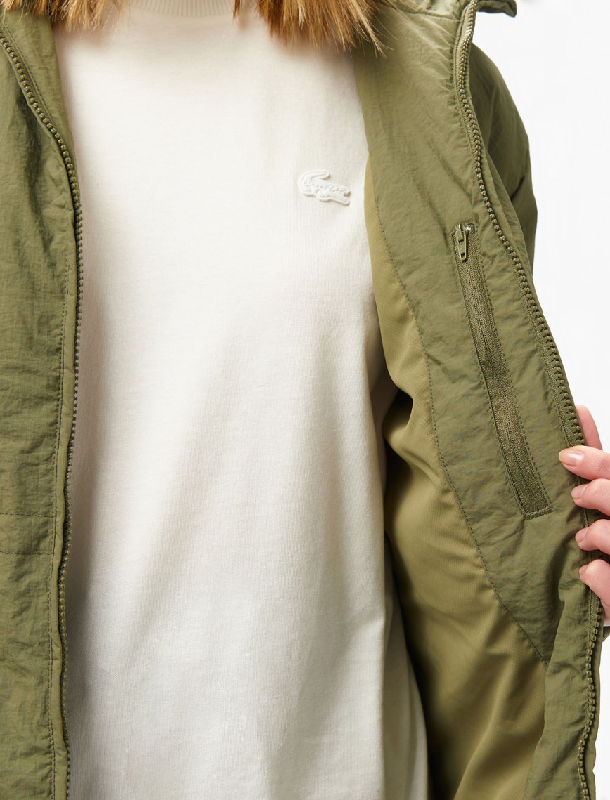 Lacoste Kadın Kapüşonlu Yeşil Yağmurluk Lacoste Kadın Kapüşonlu Yeşil Yağmurluk