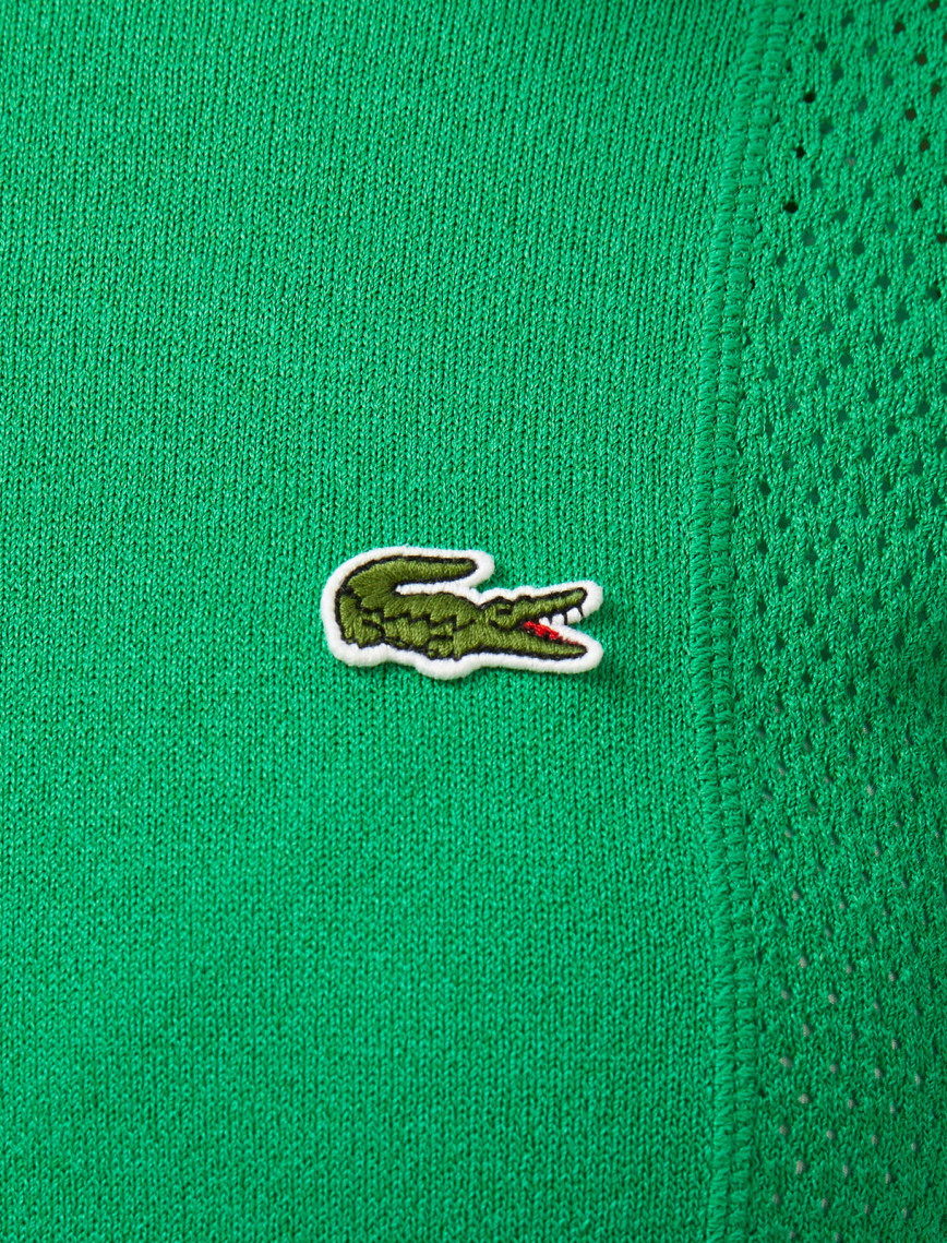 Lacoste Kadın Regular Fit Bisiklet Yaka Yeşil Triko Lacoste Kadın Regular Fit Bisiklet Yaka Yeşil Triko