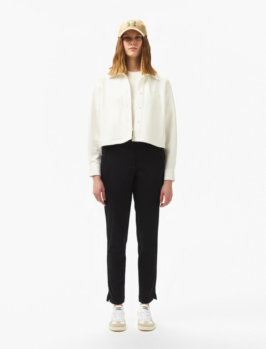 Lacoste Kadın Regular Fit Siyah Pantolon Lacoste Kadın Regular Fit Siyah Pantolon