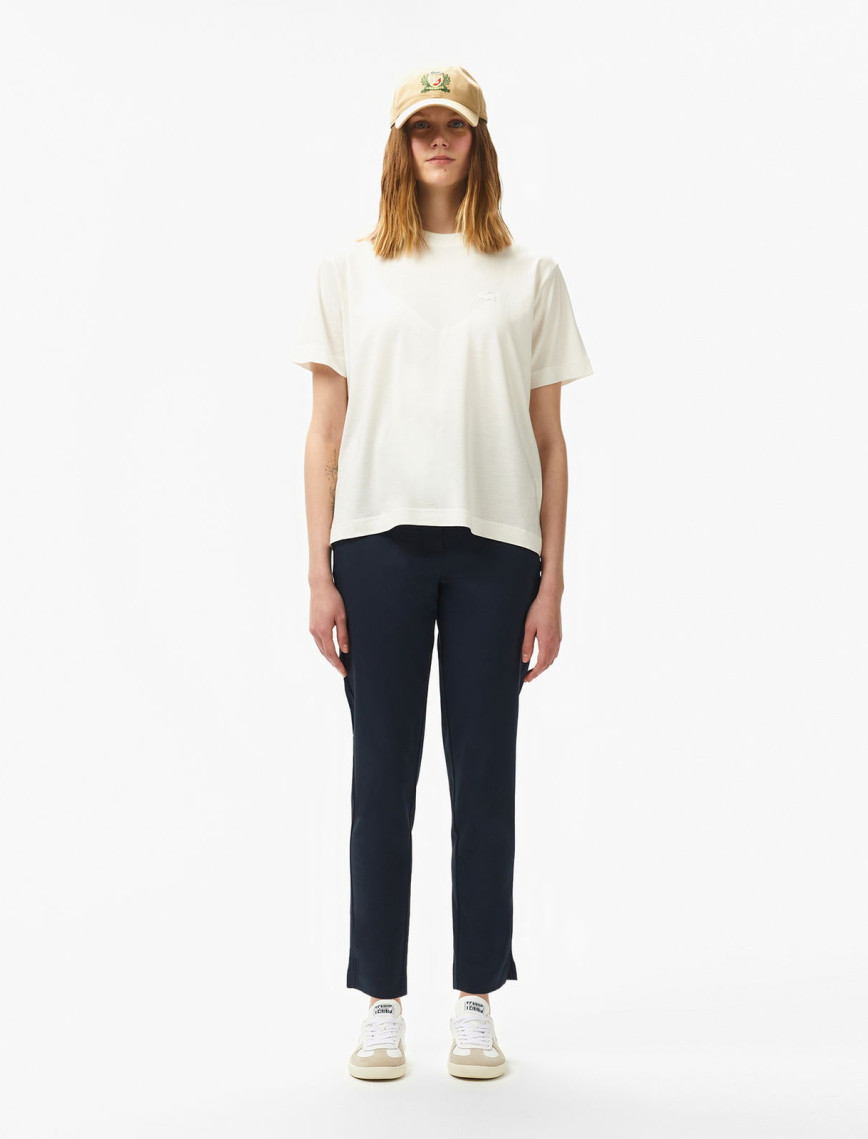 Lacoste Kadın Regular Fit Siyah Pantolon Lacoste Kadın Regular Fit Siyah Pantolon