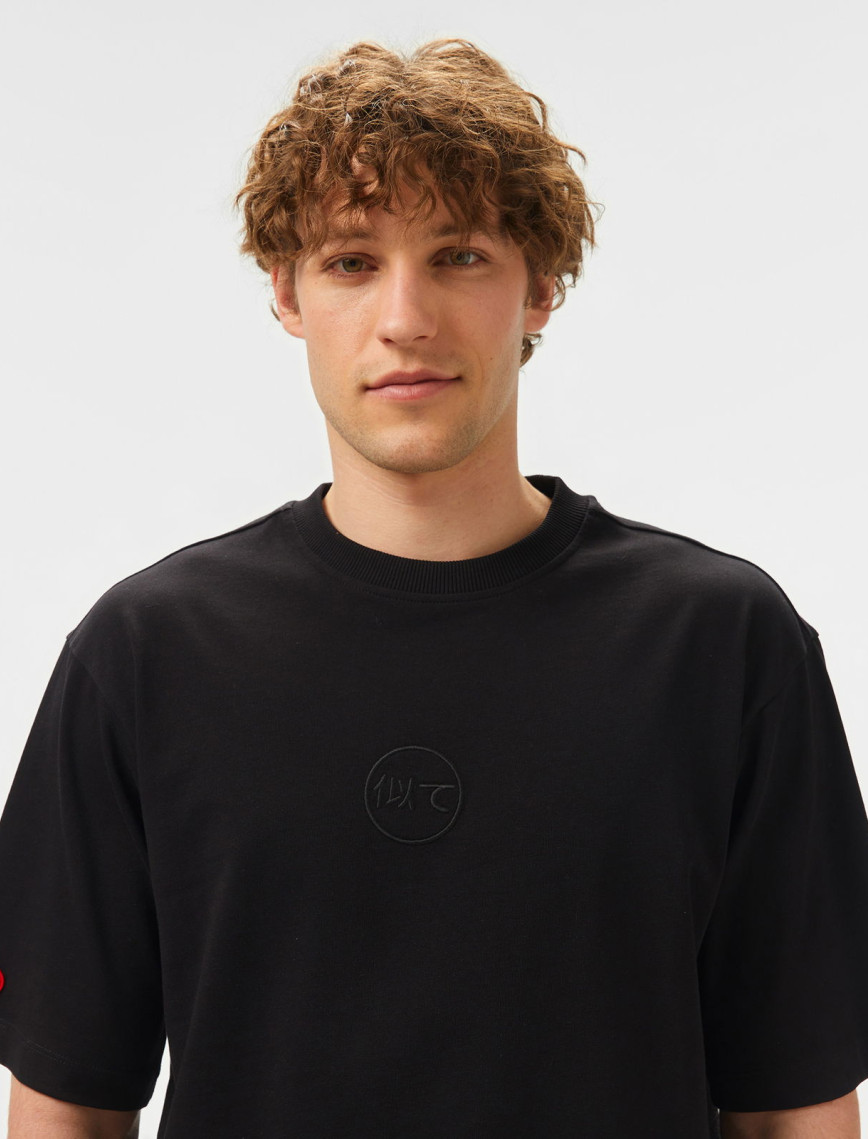 UNITED4 Erkek Siyah T-Shirt UNITED4 Erkek Siyah T-Shirt