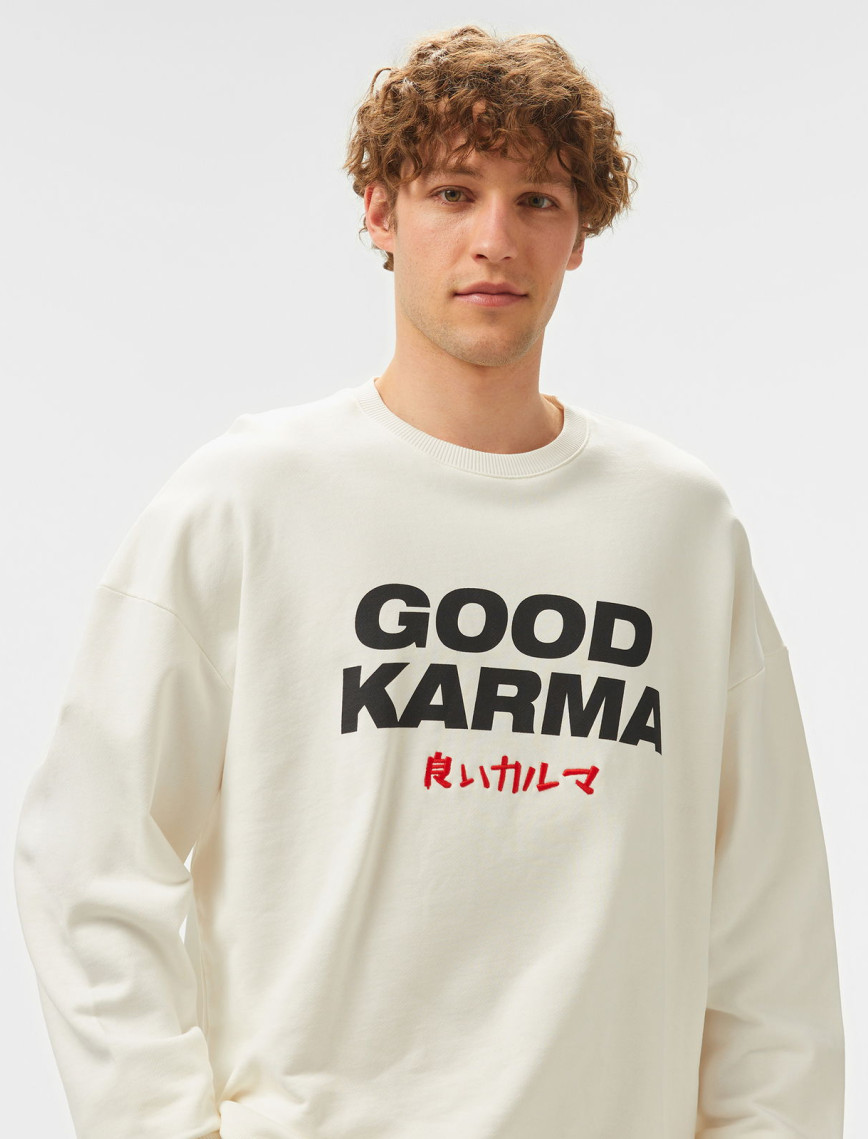 UNITED4 Odgo Erkek Beyaz Sweatshirt UNITED4 Odgo Erkek Beyaz Sweatshirt