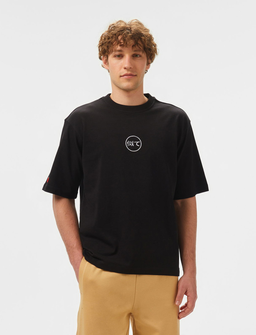 UNITED4 Erkek Siyah T-Shirt UNITED4 Erkek Siyah T-Shirt