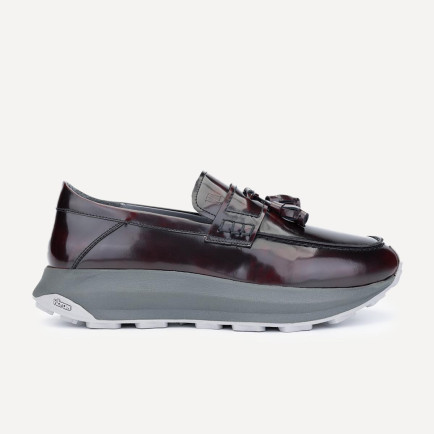 Valmenti Romano Erkek Bordo Hakiki Deri Casual Ayakkabı