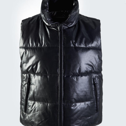 Valmenti Kadın Siyah Hakiki Deri Yelek Valmenti Kadın Siyah Hakiki Deri Yelek