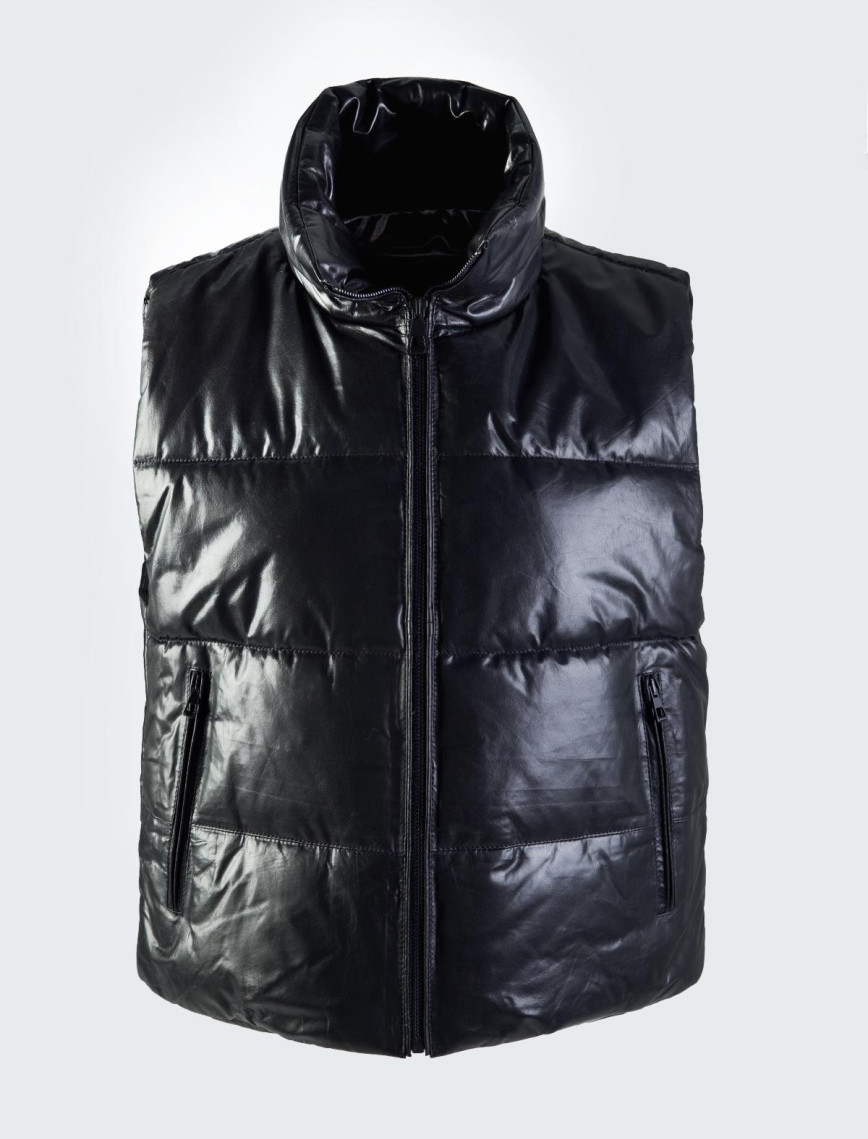 Valmenti Kadın Siyah Hakiki Deri Yelek Valmenti Kadın Siyah Hakiki Deri Yelek