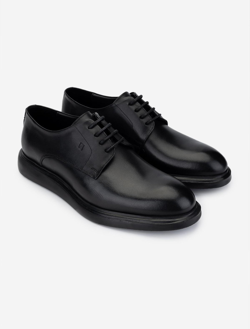 Valmenti Erkek Hakiki Deri Siyah Deri Klasik Ayakkabı Valmenti Erkek Hakiki Deri Siyah Deri Klasik Ayakkabı