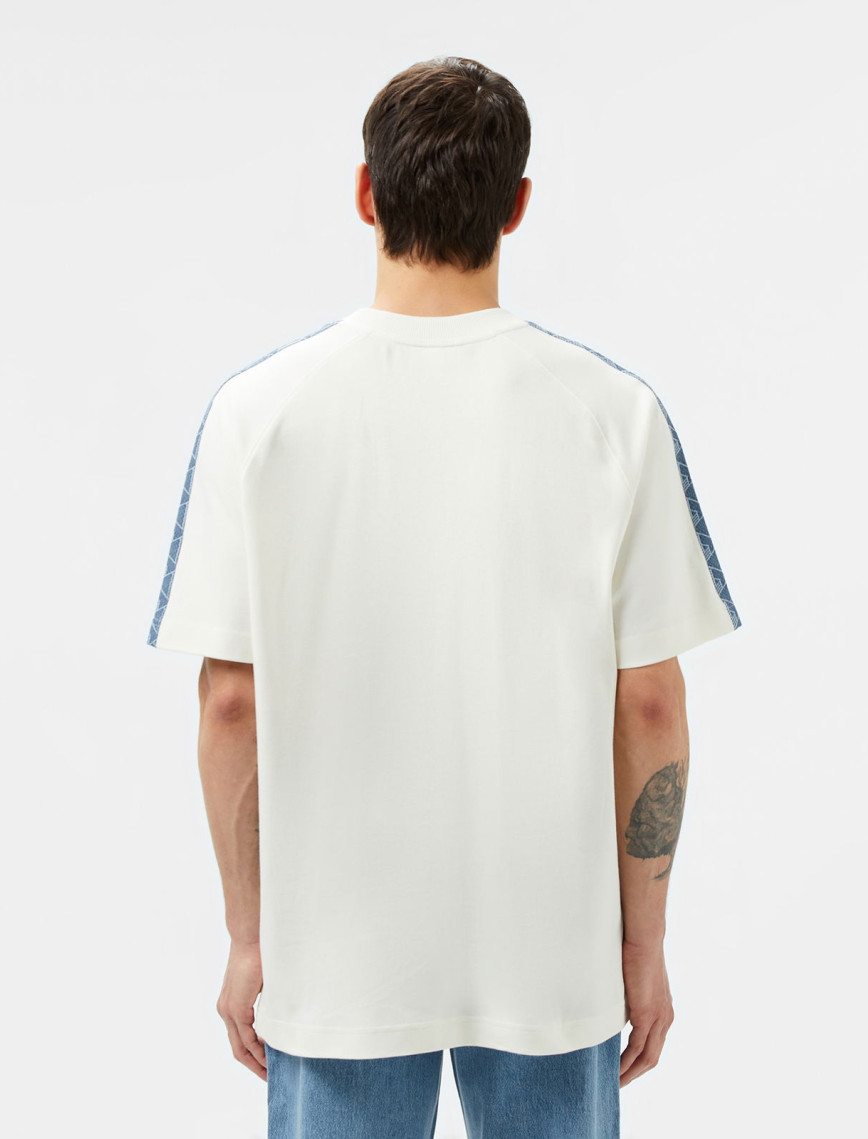 Lacoste Erkek Oversize Fit Bisiklet Yaka Baskılı Beyaz T-Shirt Lacoste Erkek Oversize Fit Bisiklet Yaka Baskılı Beyaz T-Shirt