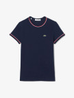 Lacoste Kadın Slim Fit Bisiklet Yaka Lacivert T-Shirt Lacoste Kadın Slim Fit Bisiklet Yaka Lacivert T-Shirt