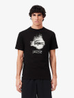 Lacoste Erkek Regular Fit Bisiklet Yaka Baskılı Siyah T-Shirt Lacoste Erkek Regular Fit Bisiklet Yaka Baskılı Siyah T-Shirt