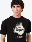 Lacoste Erkek Regular Fit Bisiklet Yaka Baskılı Siyah T-Shirt Lacoste Erkek Regular Fit Bisiklet Yaka Baskılı Siyah T-Shirt