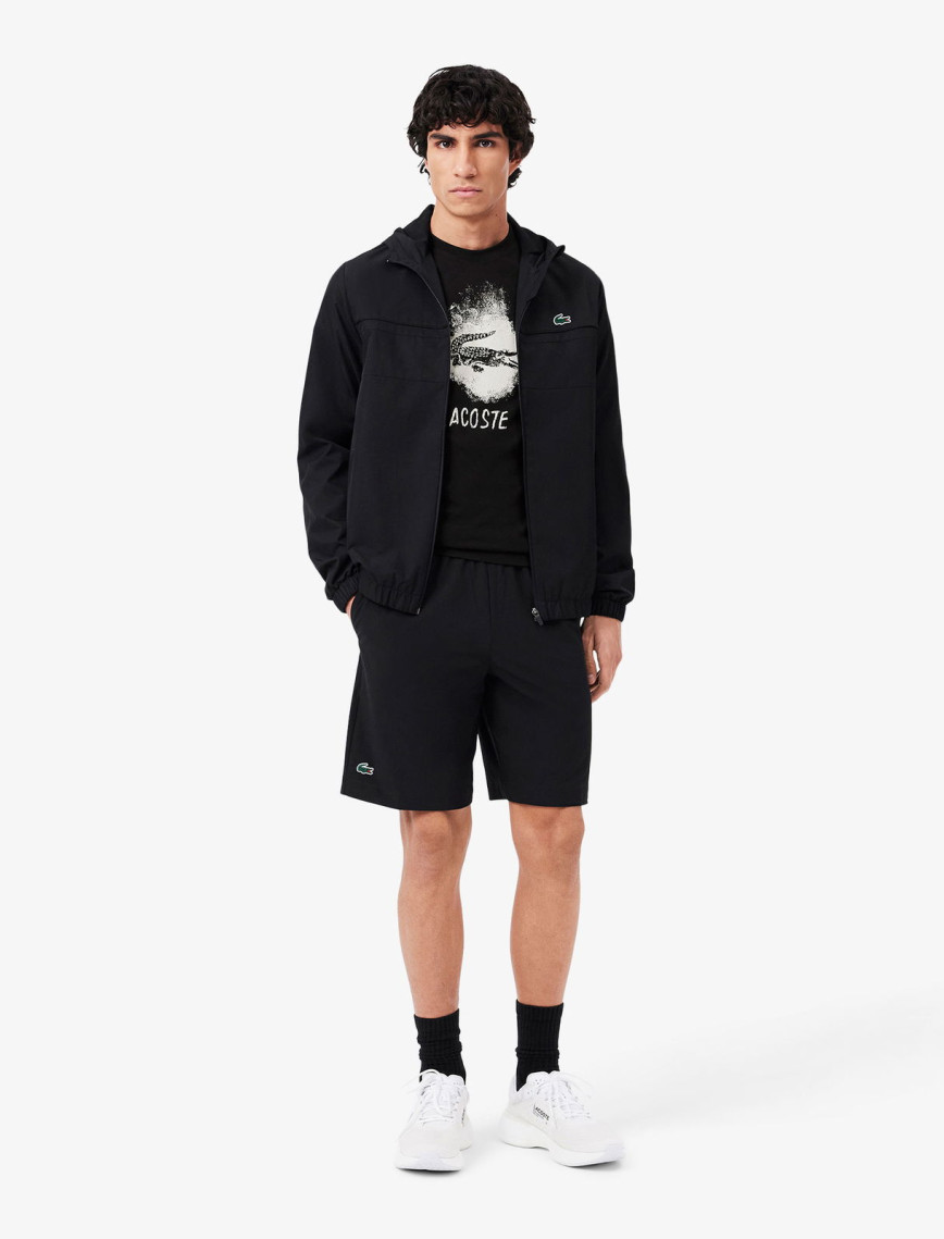 Lacoste Erkek Regular Fit Bisiklet Yaka Baskılı Siyah T-Shirt Lacoste Erkek Regular Fit Bisiklet Yaka Baskılı Siyah T-Shirt