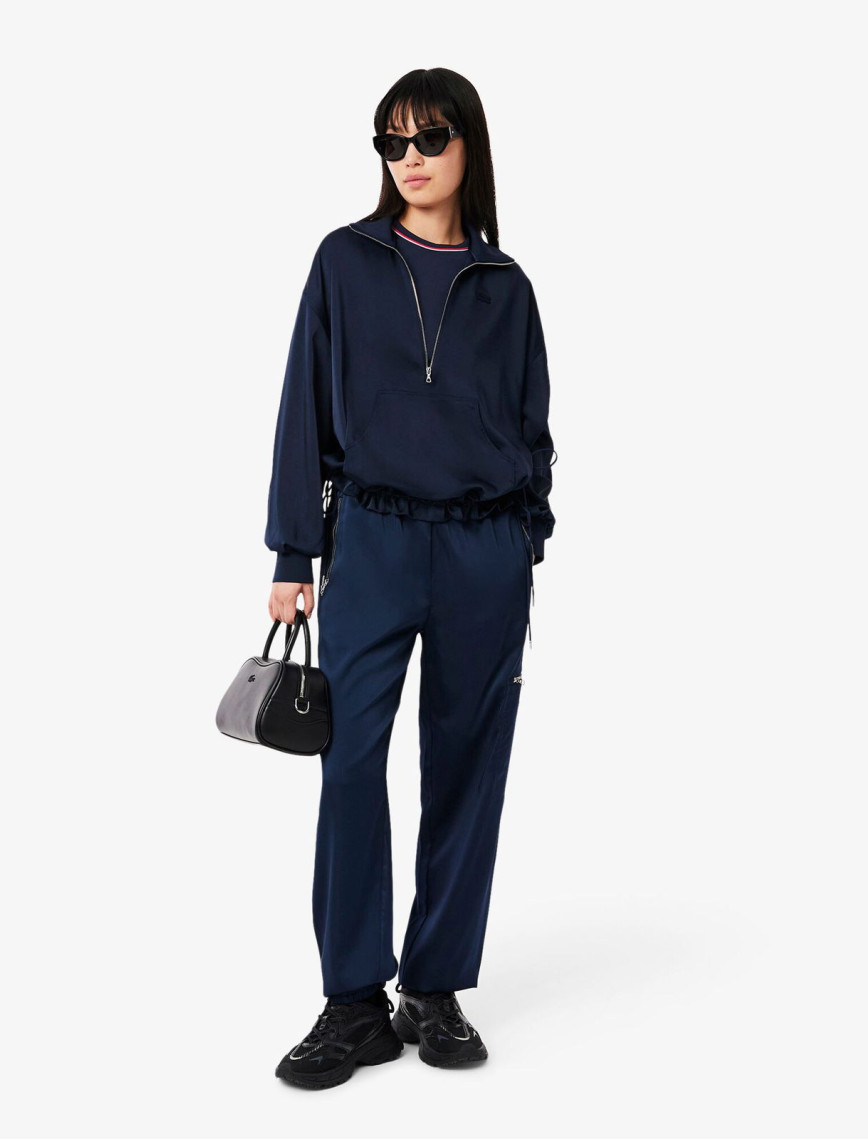 Lacoste Kadın Slim Fit Bisiklet Yaka Lacivert T-Shirt Lacoste Kadın Slim Fit Bisiklet Yaka Lacivert T-Shirt