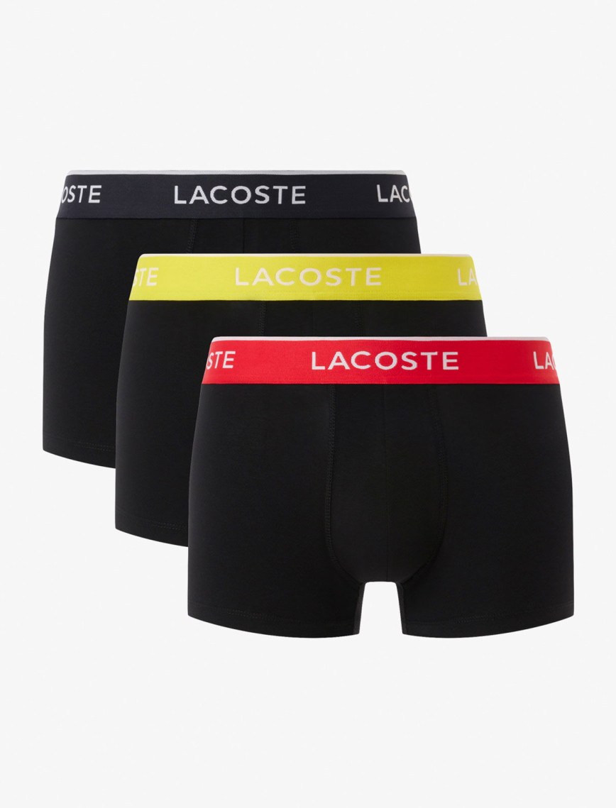 Lacoste Erkek 3'lü Siyah Boxer Lacoste Erkek 3'lü Siyah Boxer