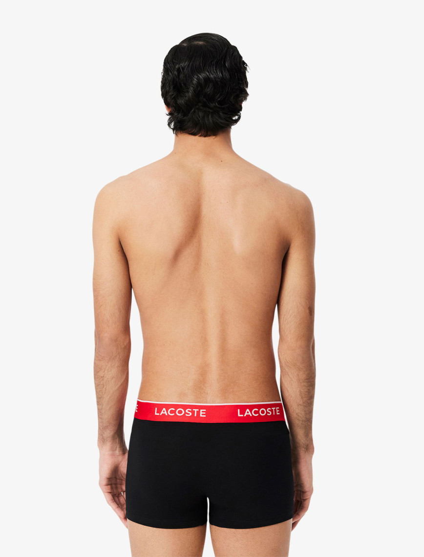 Lacoste Erkek 3'lü Siyah Boxer Lacoste Erkek 3'lü Siyah Boxer