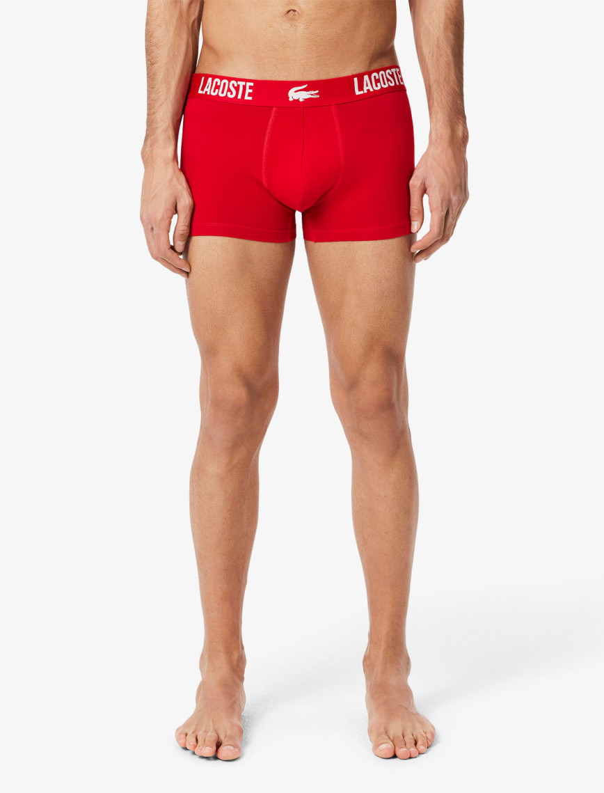 Lacoste Erkek 3'lü Renkli Boxer Lacoste Erkek 3'lü Renkli Boxer