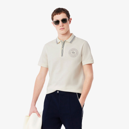 Lacoste L.12.12 Erkek Regular Fit Krem Polo Lacoste L.12.12 Erkek Regular Fit Krem Polo