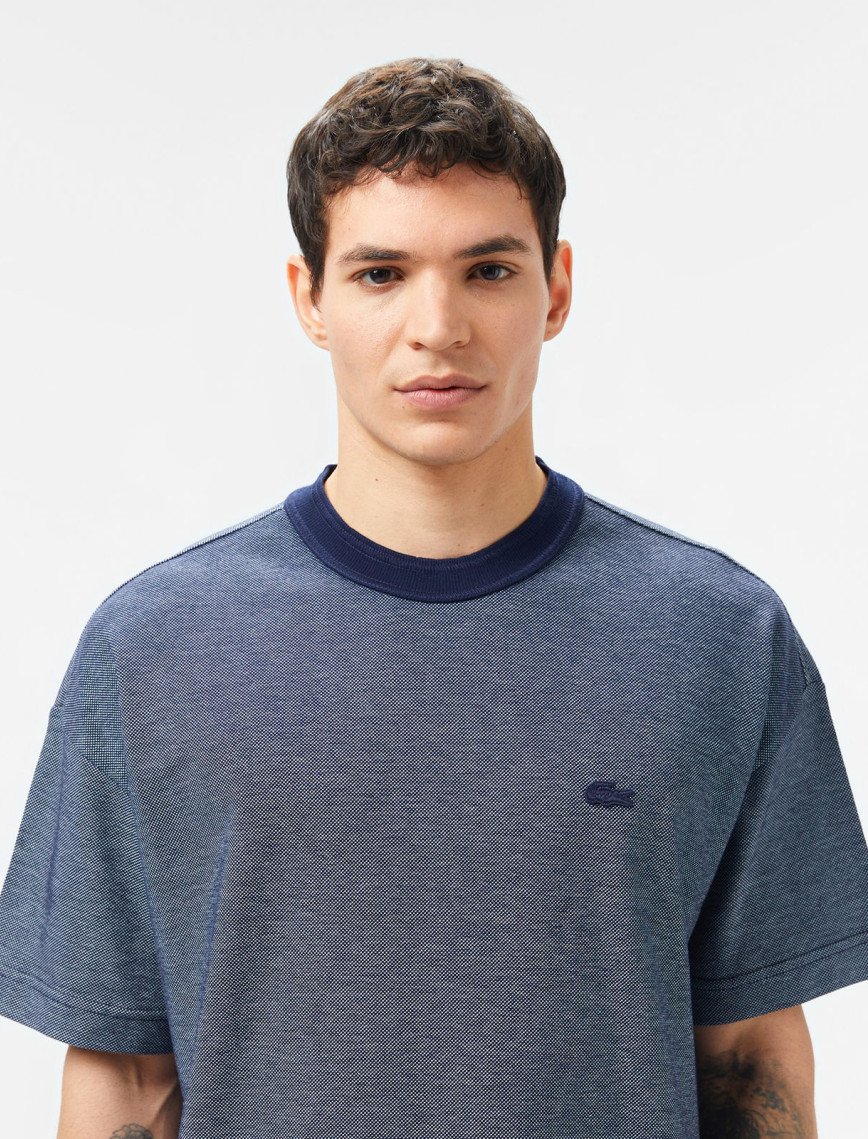 Lacoste Erkek Oversize Fit Bisiklet Yaka Lacivert T-Shirt Lacoste Erkek Oversize Fit Bisiklet Yaka Lacivert T-Shirt