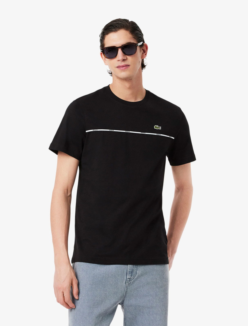 Lacoste Erkek Regular Fit Bisiklet Yaka Baskılı Beyaz T-Shirt Lacoste Erkek Regular Fit Bisiklet Yaka Baskılı Beyaz T-Shirt