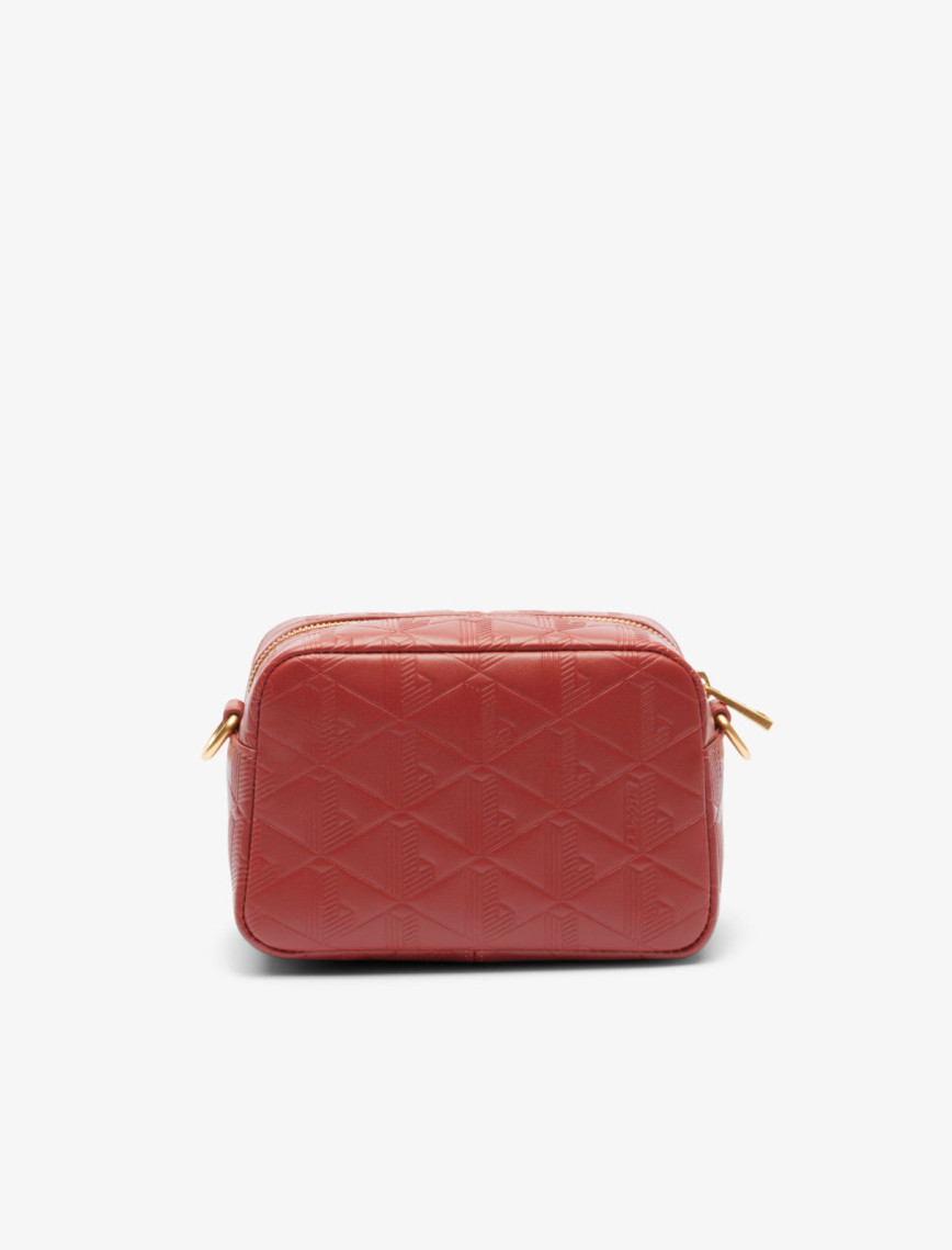 Lacoste Maheki Kadın Monogram Deri Bordo Postacı Çantası Lacoste Maheki Kadın Monogram Deri Bordo Postacı Çantası