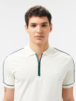 Lacoste Erkek Slim Fit Yarım Fermuarlı Beyaz Polo