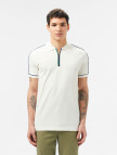 Lacoste Erkek Slim Fit Yarım Fermuarlı Beyaz Polo