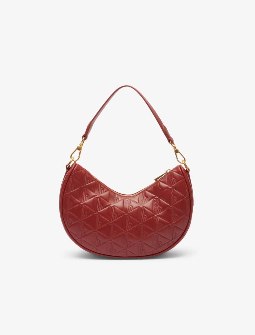 Lacoste Maheki Kadın Monogram Deri Bordo Omuz Çantası Lacoste Maheki Kadın Monogram Deri Bordo Omuz Çantası