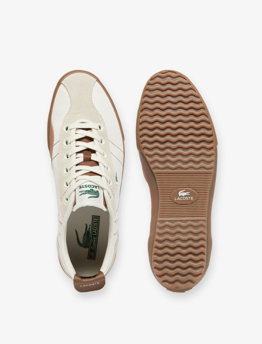 Lacoste Backslam Erkek Krem Sneaker Lacoste Backslam Erkek Krem Sneaker