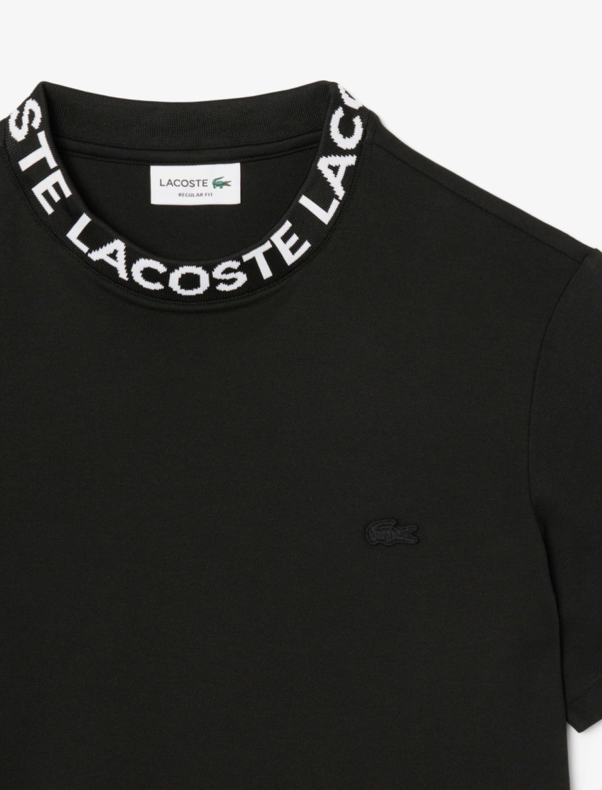 Lacoste Erkek Regular Fit Bisiklet Yaka Siyah T-Shirt Lacoste Erkek Regular Fit Bisiklet Yaka Siyah T-Shirt