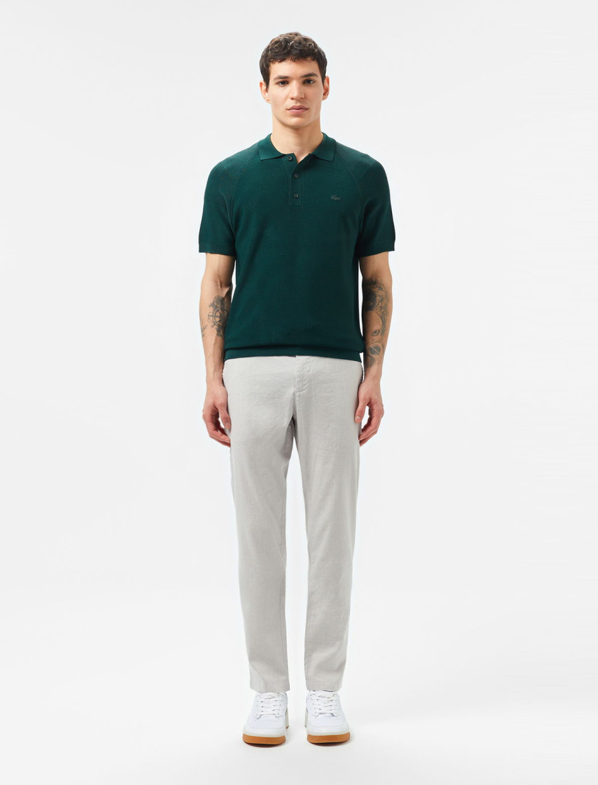 Lacoste Erkek Regular Fit Kısa Kollu Polo Yaka Koyu Yeşil Triko Lacoste Erkek Regular Fit Kısa Kollu Polo Yaka Koyu Yeşil Triko