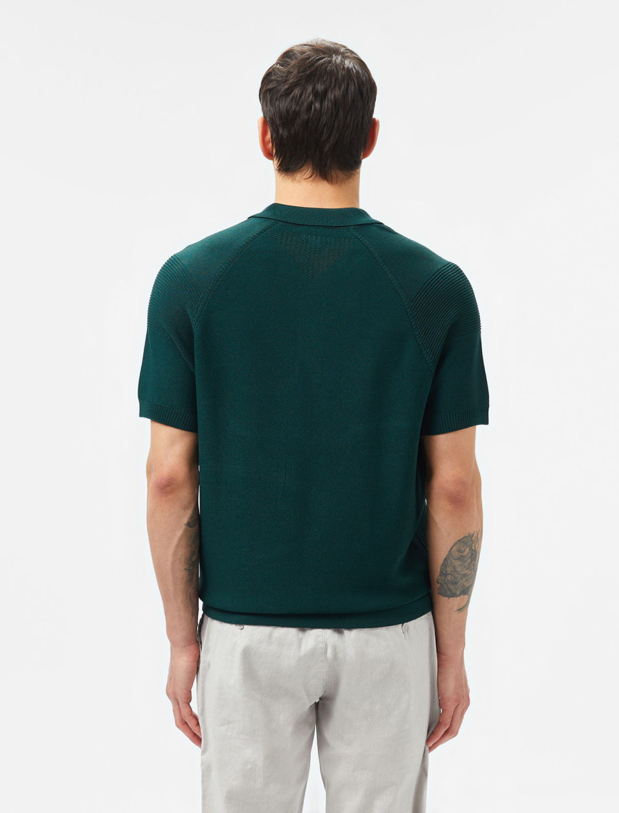 Lacoste Erkek Regular Fit Kısa Kollu Polo Yaka Koyu Yeşil Triko Lacoste Erkek Regular Fit Kısa Kollu Polo Yaka Koyu Yeşil Triko