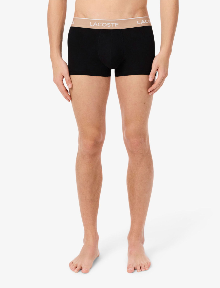 Lacoste Erkek 3'lü Siyah Boxer Lacoste Erkek 3'lü Siyah Boxer
