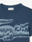 Lacoste Çocuk Bisiklet Yaka Baskılı Lacivert T-Shirt Lacoste Çocuk Bisiklet Yaka Baskılı Lacivert T-Shirt