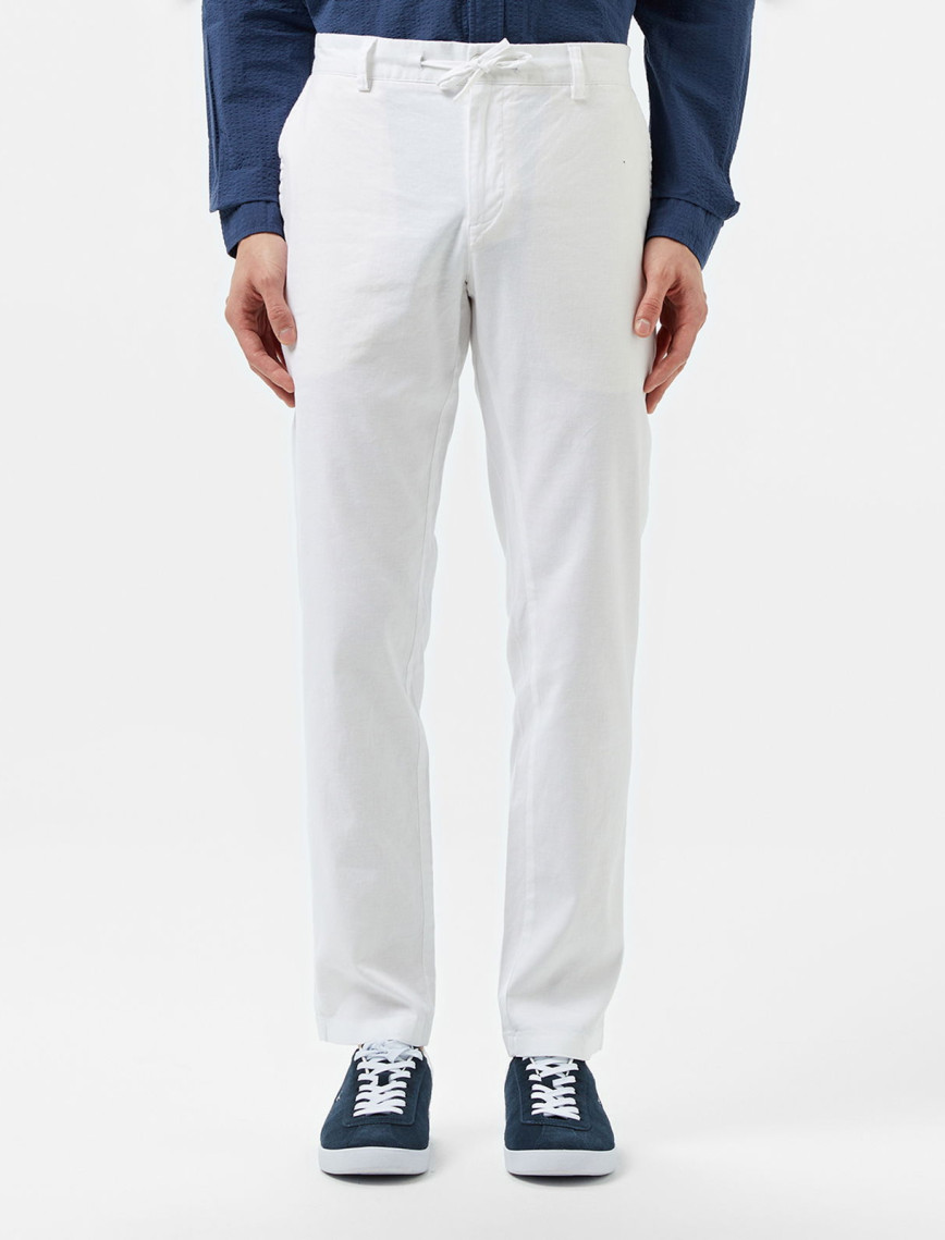 Lacoste Erkek Beyaz Pantolon Lacoste Erkek Beyaz Pantolon