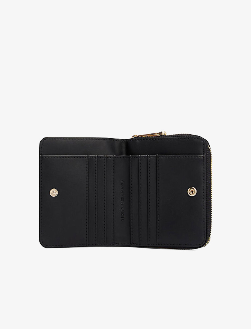 Tommy Hilfiger Logotape Med Kadın Siyah Cüzdan Tommy Hilfiger Logotape Med Kadın Siyah Cüzdan