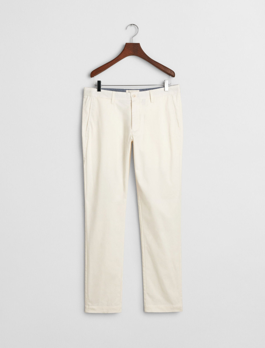 GANT Erkek Krem Slim Fit Pantolon GANT Erkek Krem Slim Fit Pantolon