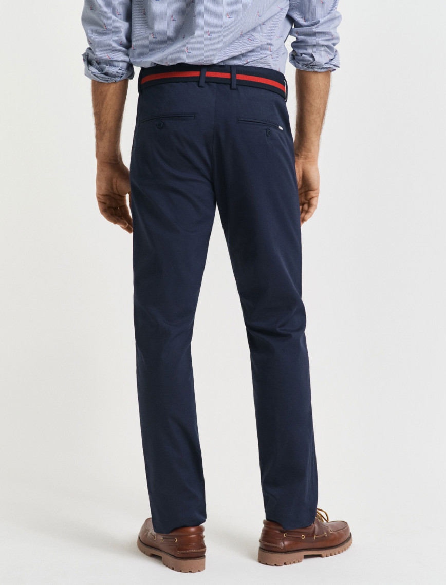 GANT Erkek Lacivert Slim Fit Pantolon GANT Erkek Lacivert Slim Fit Pantolon