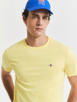 GANT Erkek Sarı Regular Fit Bisiklet Yaka T-Shirt