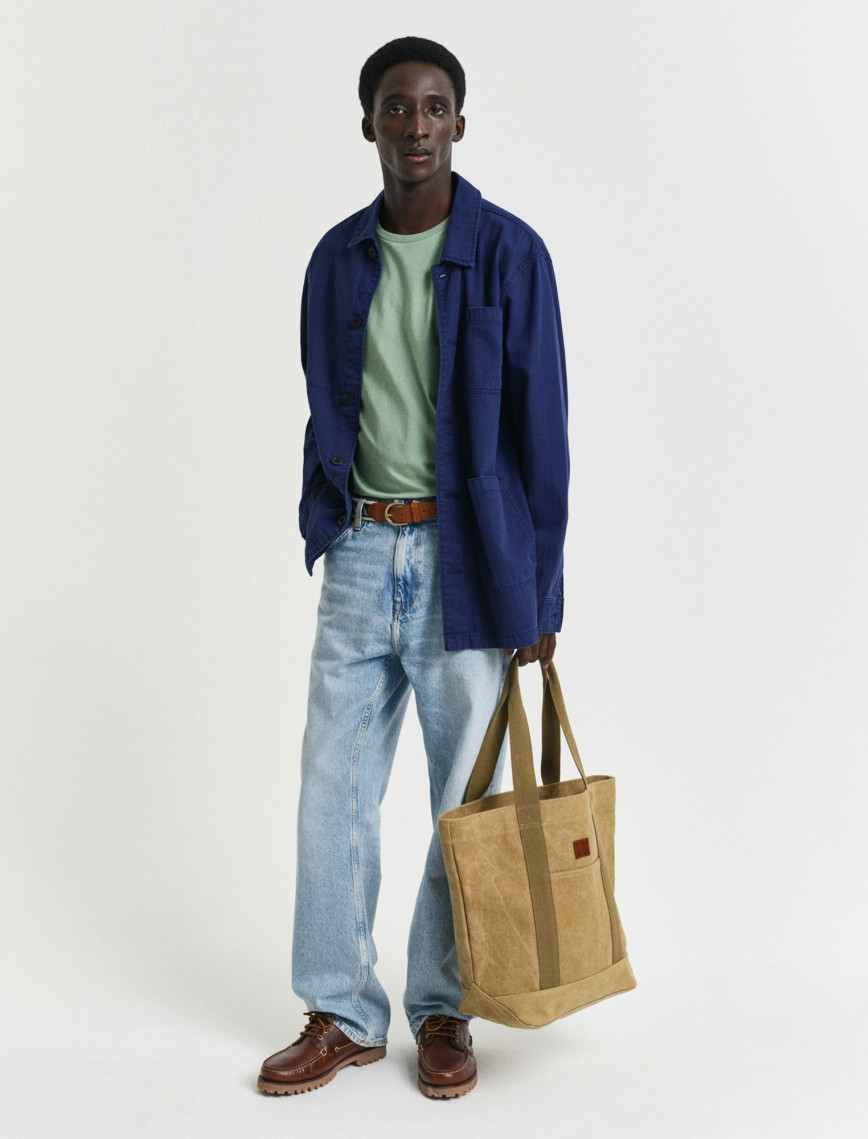 GANT Erkek Yeşil Regular Fit Bisiklet Yaka T-Shirt