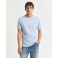 GANT Erkek Mavi Regular Fit Bisiklet Yaka T-Shirt