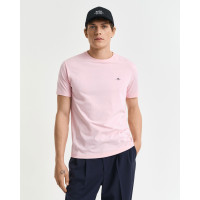 GANT Erkek Pembe Regular Fit Bisiklet Yaka T-Shirt