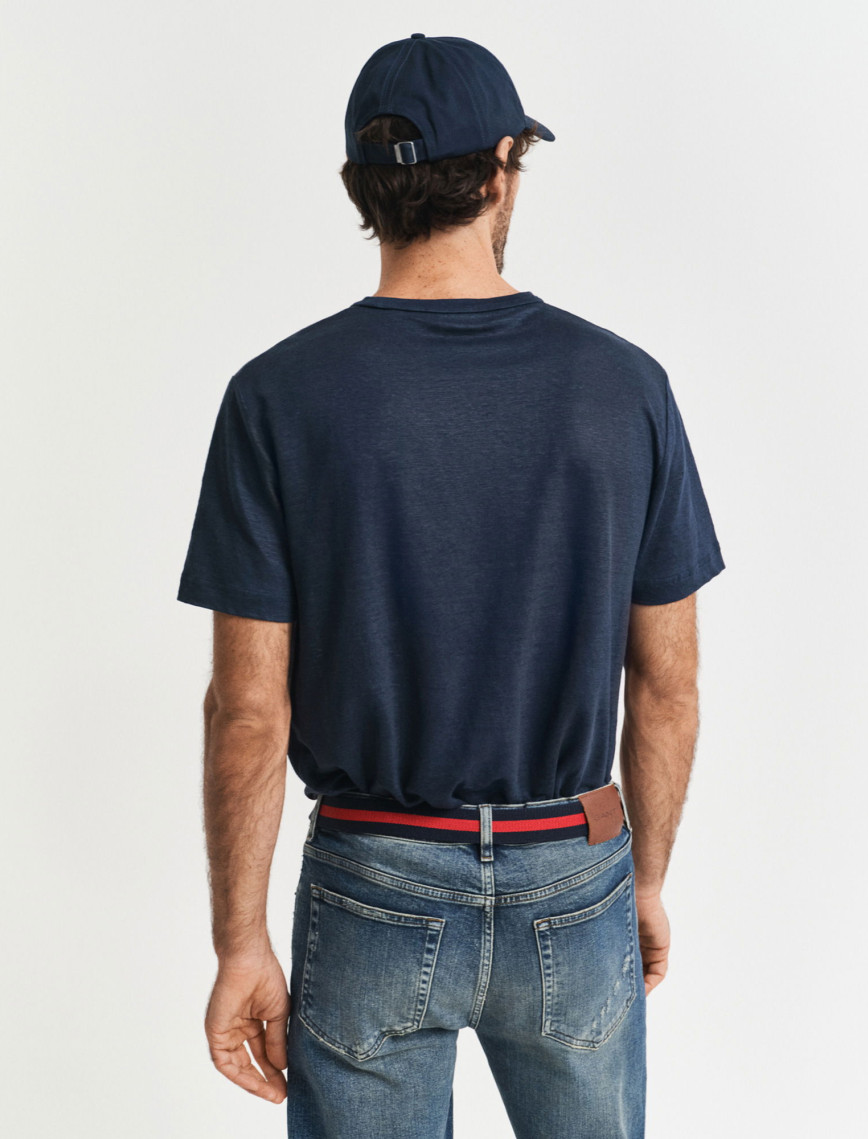 GANT Erkek Lacivert Regular Fit Bisiklet Yaka T-Shirt GANT Erkek Lacivert Regular Fit Bisiklet Yaka T-Shirt
