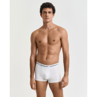 GANT Erkek Beyaz Slim Fit Logolu 3'lü Boxer