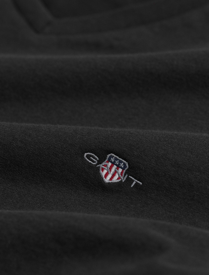 GANT Erkek Siyah Slim Fit V Yaka T-Shirt GANT Erkek Siyah Slim Fit V Yaka T-Shirt