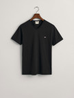 GANT Erkek Siyah Slim Fit V Yaka T-Shirt GANT Erkek Siyah Slim Fit V Yaka T-Shirt