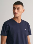 GANT Erkek Lacivert Slim Fit V Yaka T-Shirt GANT Erkek Lacivert Slim Fit V Yaka T-Shirt