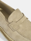 Bej Erkek Örgü Detaylı Süet Loafer Bej Erkek Örgü Detaylı Süet Loafer
