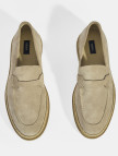 Bej Erkek Örgü Detaylı Süet Loafer Bej Erkek Örgü Detaylı Süet Loafer